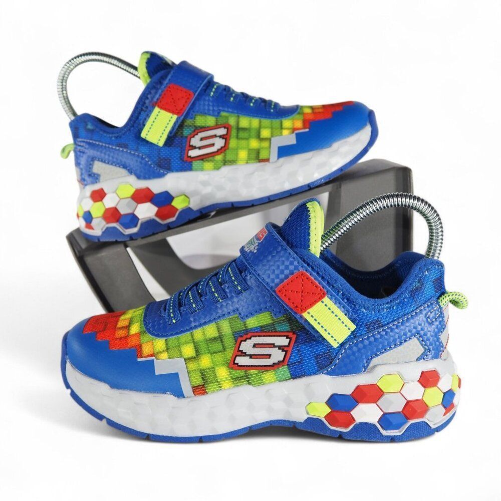 Skechers Mega Craft 2.0 Colorful Sneakers Youth‎ 1 Blue Multicolor 402204L